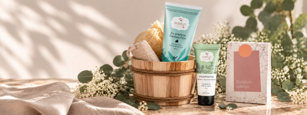 Sidefyn Geschenkset mit Duschcreme, Handcreme und Geschenkbox
